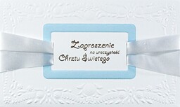 Zaproszenie na Chrzest dla chłopczyka JMZ 4
