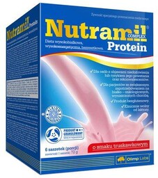 Olimp Nutramil Complex Protein truskawka - 6 saszetek