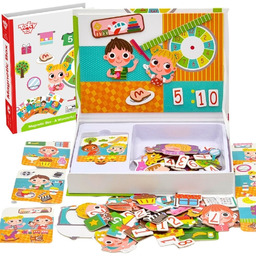 Tooky Toy Puzzle Drewniane Pudełko Magnetyczne