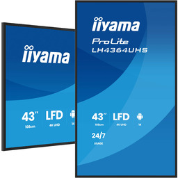 Monitor prezentacyjny 43" iiyama DS LH4364UHS-B1AG, 4K VA