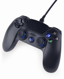 Gembird JPD-PS4U-01 przewodowy gamepad USB PS4/PC, czarny