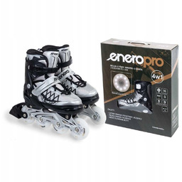 Łyżworolki-wrotki-łyżwy 4W1 Enero Pro Led 34-37 Szare Enero