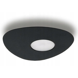 Lampa Wisząca Organic Czarny 1xGX53 20,5cm Plafon Sufitowy