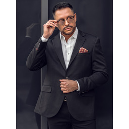 Czarna marynarka męska casual Denley 24401