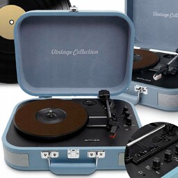Gramofon Vintage Muse Głośniki Stereo Przenośny 33/45/78 Rpm