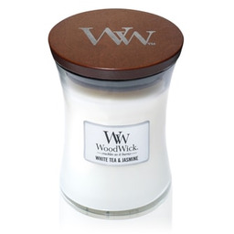 WoodWick White Tea & Jasmine Hourglass Świeca zapachowa