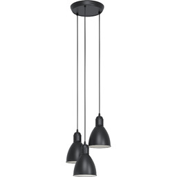EGLO Lampa wisząca Priddy, 3-punktowa lampa wisząca