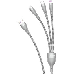 Dudao 3w1 kabel USB - Lightning / microUSB/