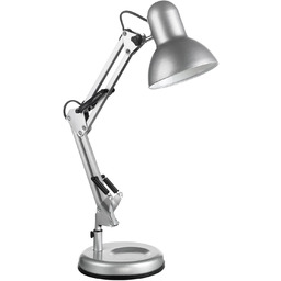 Lampa stołowa VERA srebrny 1xE27 w zestawie uchwyt