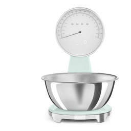 Analogowo-cyfrowa waga Smeg KSF01PGWW Pastelowa zieleń Połysk