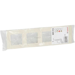 Niloe - Ramka Poczwórna - Kremowa Legrand 665014