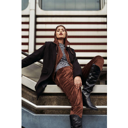 Welurowe Spodnie Dresowe-Xs