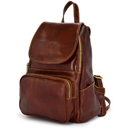 Stylowy duży skórzany damski plecak klasy premium