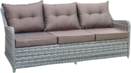 Sofa ogrodowa z technorattanu DIVINO 3 osobowa