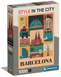 Puzzle 1000 Compact Barcelona - Clementoni
