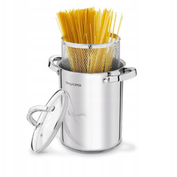 Garnek Wysoki do Spaghetti szparagów z sitkiem Wielofunkcyjny