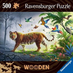 RAVENSBURGER Puzzle Wooden Tygrys 17514 (500 elementów)