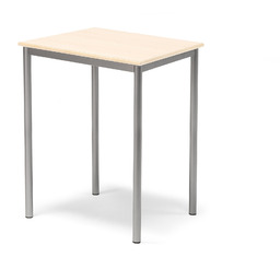 Stół BORÅS, 700x600x900 mm, brzoza laminat, szary aluminium