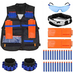 Zestaw Taktyczny Do Nerf N-Strike Elite Kamizelka Maska