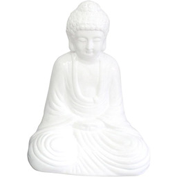 homea 5dej1345bc statuetka rysunek Budda ceramika biała 21