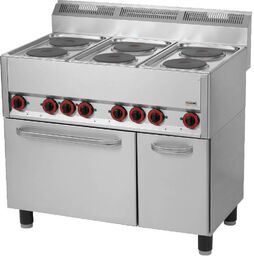 REDFOX Kuchnia gastronomiczna elektryczna 6-płytowa z piekarnikiem