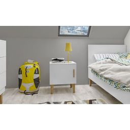 Szafka nocna biała mat 50 cm From