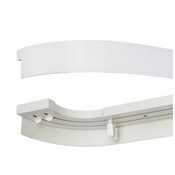 Karnisz osłona Łuk 2-torowy 245 Szyna sufitowa Pcv