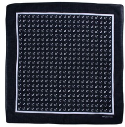 Granatowa Bandana, Bandamka Męska -Pako Jeans- w Białe