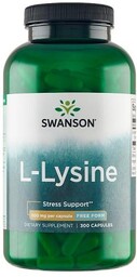 SWANSON Lizyna 500mg, 300 tabletek