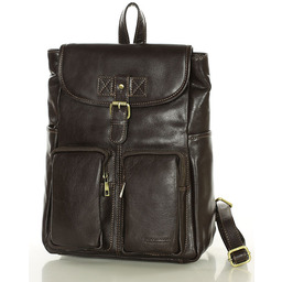 Damski plecak miejski skórzany A4 retro style -