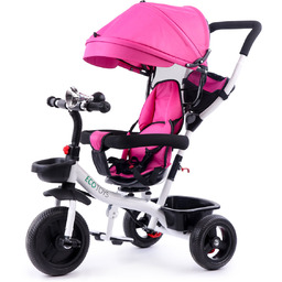 Ecotoys, rower trójkołowy wózek obracane siedzisko, Pink