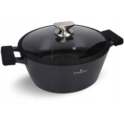 Garnek aluminiowy Zwieger Black Stone 20cm Powłoka nieprzywierająca