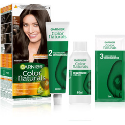 Garnier Color Naturals 3 Ciemny brąz, odżywcza farba