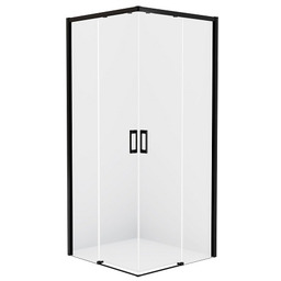 Kabina prysznicowa 70x70 D-0350A/D-0351A Prime Black New Trendy