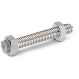 Śruba zderzakowa z nakrętką ze stali niklowanej +