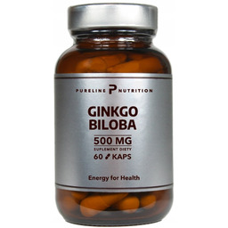 Suplement diety, Pureline, Ginkgo Biloba 500 Mg Miłorząb