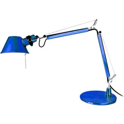 Artemide Tolomeo Micro Lampa Stołowa z Podstawką, Niebieski,