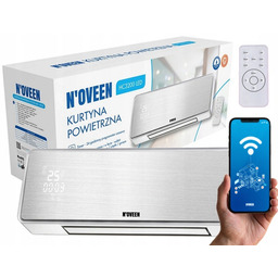 Energooszczędny Grzejnik Kurtyna Powietrzna Led Tuya WiFi Smart