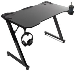 MACLEAN Biurko gamingowe 150kg Czarne RS345