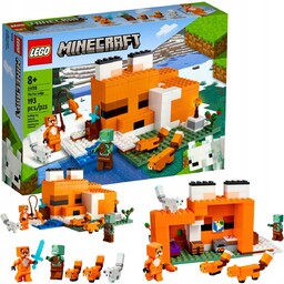 LEGO Minecraft SIEDLISKO LISÓW DOM LISEK 21178 -