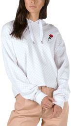 bluza damska VANS CHECK HOODIE (Leila Hurst) White