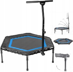 Sportplus Składana Trampolina Fitness Z Uchwytem