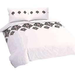 Matex Pościel bawełniana 140x200 parzenica biała czarna góralska