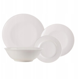 Serwis Obiadowy Porcelanowy 24EL 6OSÓB Komplet Zestaw Talerzy