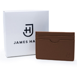 James Hawk Card Holder Brown - Brązowy portfel