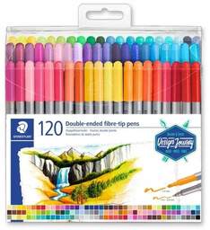 Flamastry dwustronne Design Journey 120 kolorów Staedtler