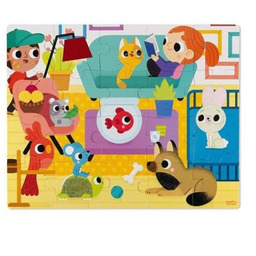 Janod, puzzle, Zwierzęta domowe, 20 el.