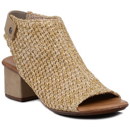 Sandały damskie Rieker 64670 z cholewką na obcasie-37