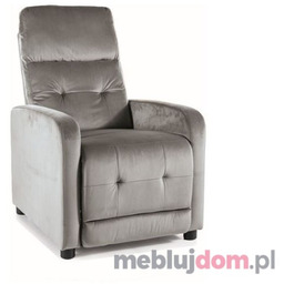 Fotel relaksacyjny OTUS VELVET Signal Szary