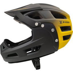 XRIDER Kask XR00FH01 Czarno-żółty Full Face MTB